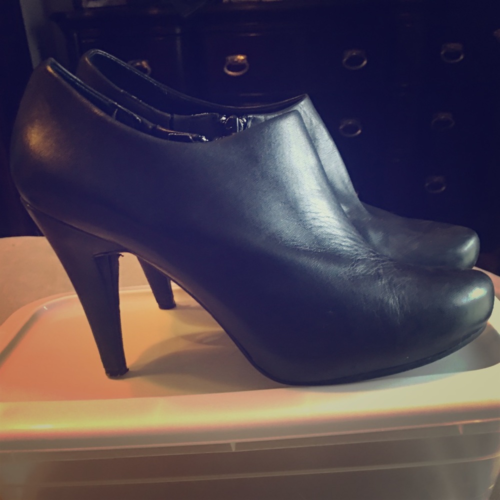 Worthington Black Platform Booties